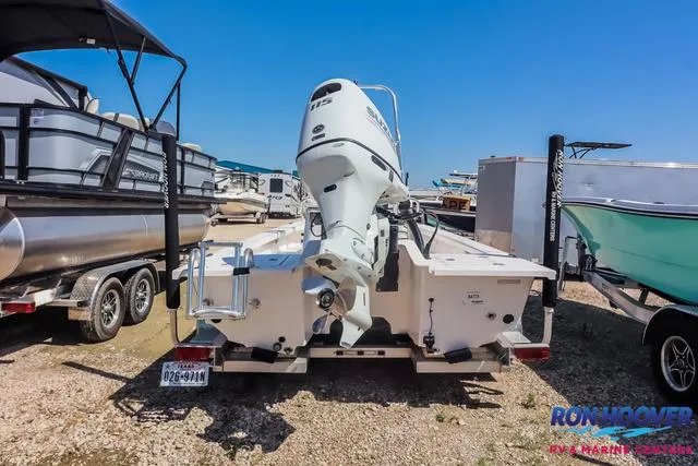 Slide: The Image of 2024 Majek Boats 18 M2 with Suzuki engine displayed at Ron Hoover showroom. - 5