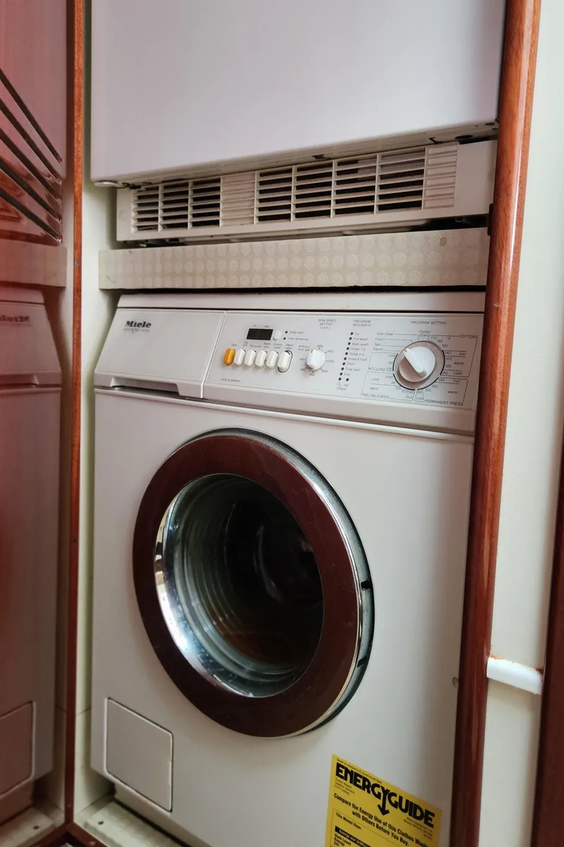 Slide: The Image of Miele washing machine in 1998 Ferretti Yachts 55 Motor Yacht interior. - 37