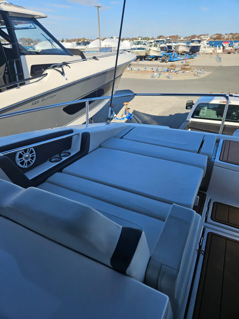 Slide: The Image of Aquila 36 Sport 2020 yacht with spacious deck and luxurious seating. - 26