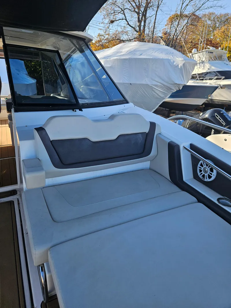 Slide: The Image of 2020 Aquila 36 Sport boat with sleek seating and modern design. - 28