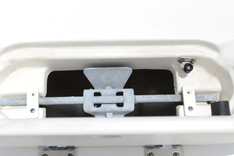 Slide: The Image of Anchor storage compartment on 2017 NauticStar 243DC Sport Deck boat. - 31