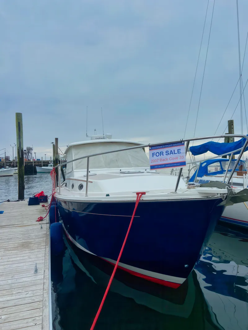 Slide: The Image of 2007 Back Cove 33 boat for sale, docked at marina. - 3