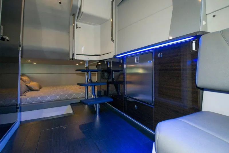 Slide: The Image of Interior of 2019 Formula 400 Super Sport Crossover with modern design and ambient lighting. - 7