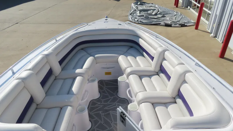 Slide: The Image of 2003 Donzi 28 ZX Open boat with spacious seating and modern design. - 31