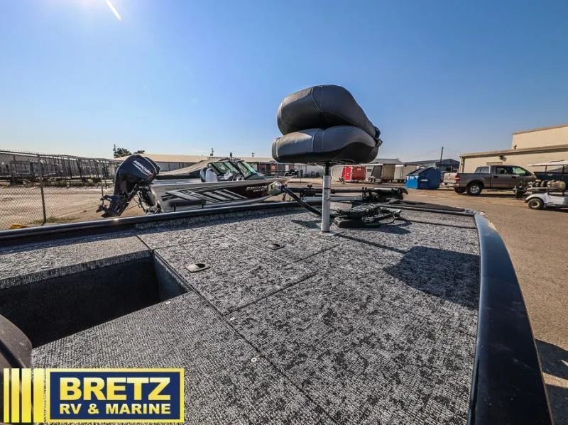 Slide: The Image of Fishing boat deck with seat, Pro 170 model, 2025, at Bretz RV & Marine dealership. - 10