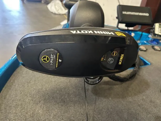 Slide: The Image of Minn Kota Ultrex trolling motor on 2018 Bass Cat Lynx boat. - 8