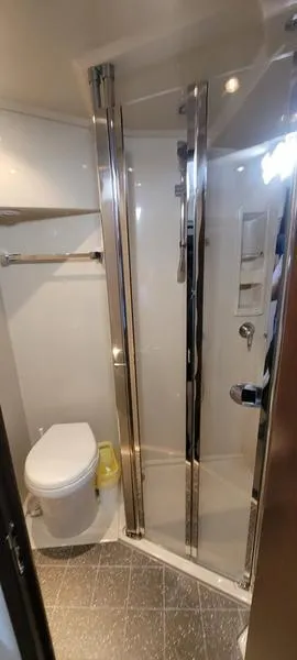 Slide: The Image of Bathroom interior of 2011 Cruisers Yachts 48 Cantius with shower and toilet. - 44