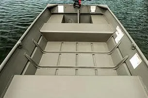 Slide: The Image of 2024 Lund 1448 Jon Tiller boat on water. - 9