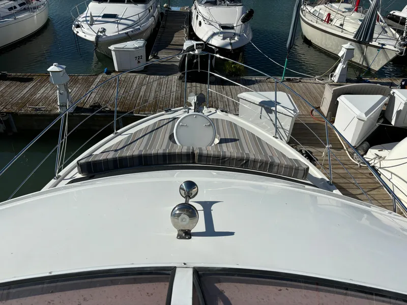 Slide: The Image of Carver 360 Sport Sedan 2008 docked at marina with other boats. - 21