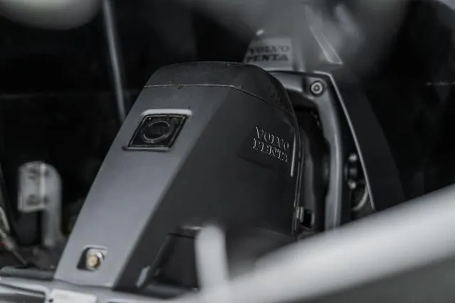 Slide: The Image of Close-up of Volvo Penta engine in 2021 Cobalt R5 Surf boat. - 33