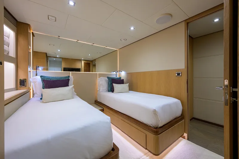 Slide: The Image of Horizon 90 Aqua Life - Interior Forward Port Guest Stateroom - 72