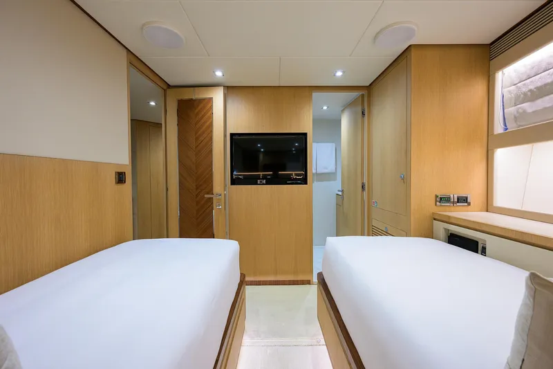 Slide: The Image of Horizon 90 Aqua Life - Interior Forward Port Guest Stateroom - 73