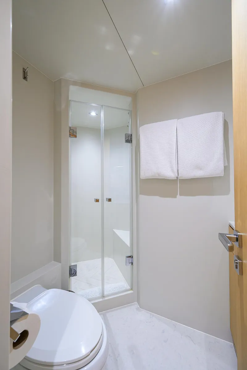 Slide: The Image of Horizon 90 Aqua Life - Interior Forward Port Guest Stateroom Head - 75