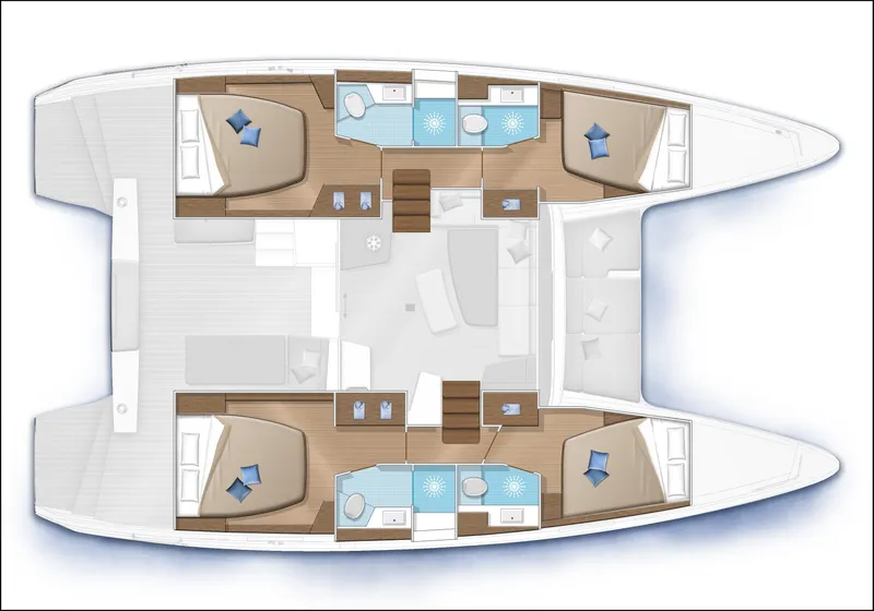 Slide: The Image of 4 Cabin Layout Plan - 15