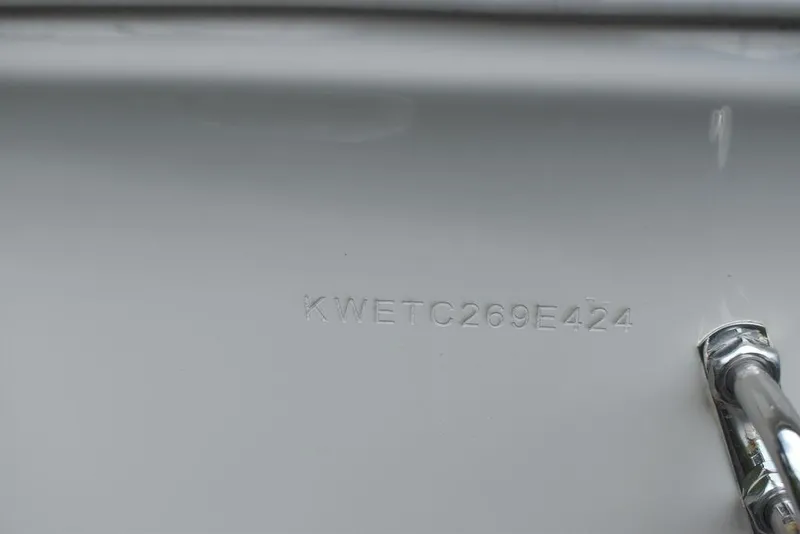 Slide: The Image of 2024 Key West 203 FS boat hull identification number (HIN) close-up. - 32