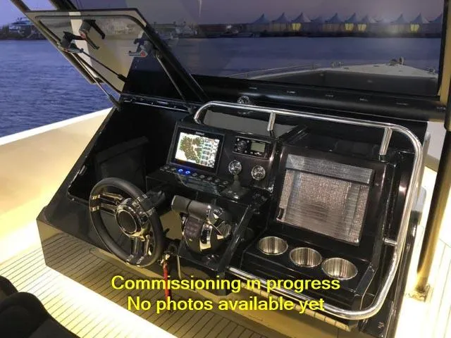 Slide: The Image of 2024 De Antonio Yachts D28 Xplorer cockpit with commissioning in progress. - 4