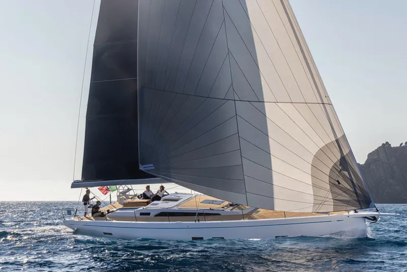 Slide: The Image of Grand Soleil 52 Performance 2025 sailing yacht on open water. - 8