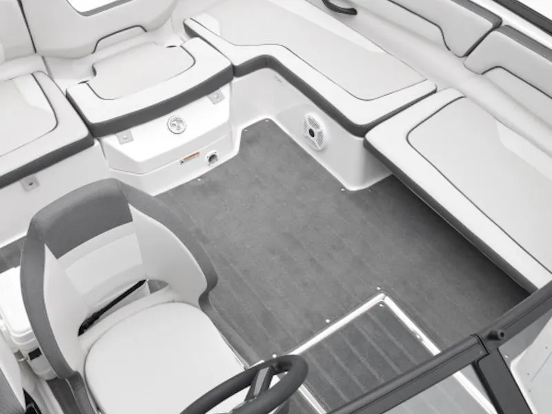 Slide: The Image of 2024 Yamaha Boats AR190 interior with sleek seating and modern design. - 4