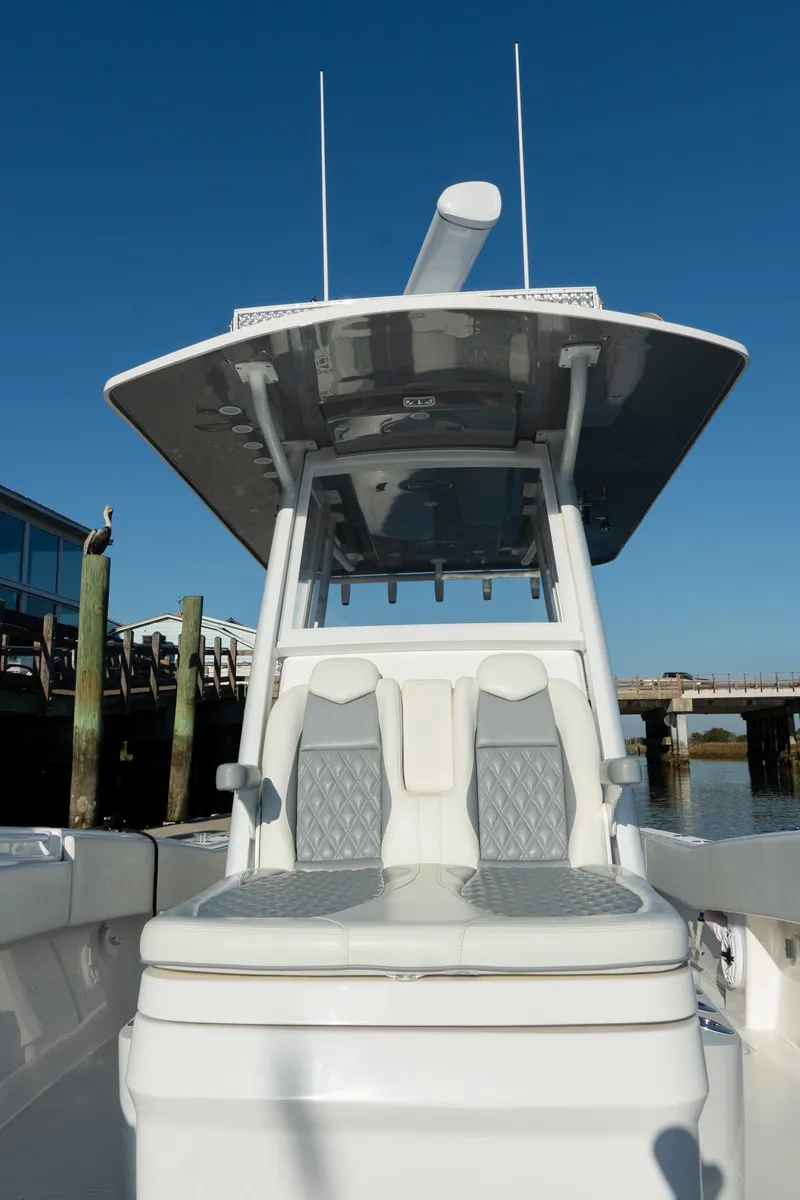 Slide: The Image of 2025 Invincible 36 Open Fisherman boat with sleek design and modern features. - 8