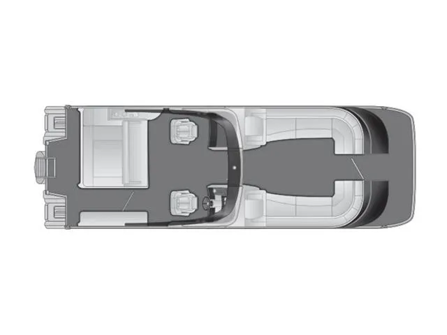 Slide: The Image of Top view layout of 2023 Bennington 30 QXSBWA X2 boat interior design. - 19