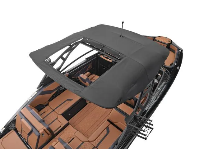 Slide: The Image of 2025 Yamaha Boats 255XD with sleek design and spacious interior. - 5