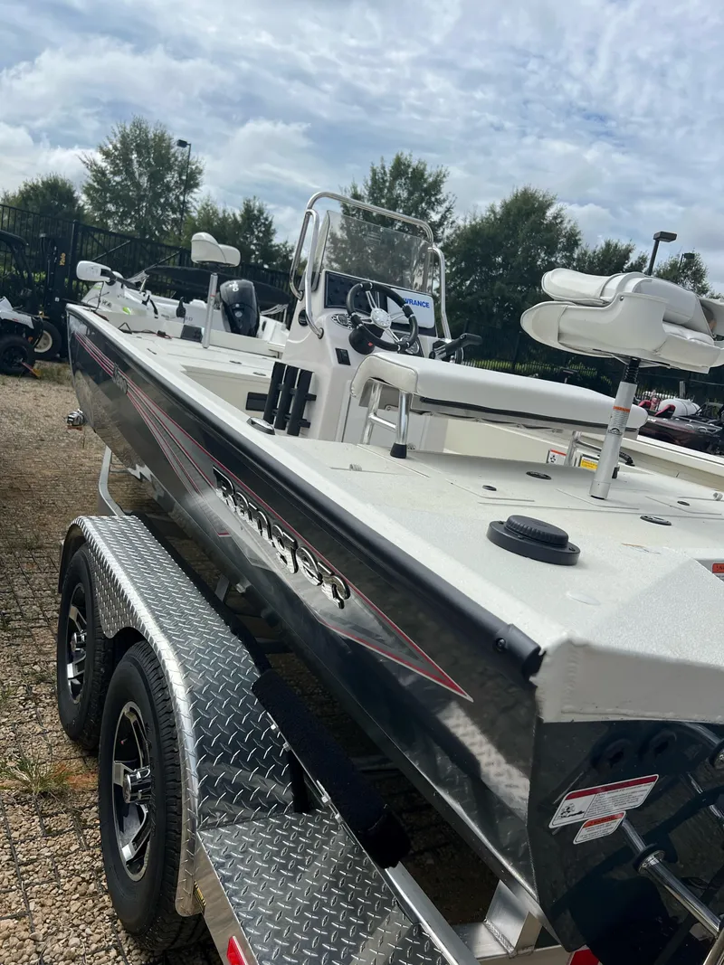 Slide: The Image of 2024 Ranger RB200 boat on trailer, sleek design, ready for adventure. - 4