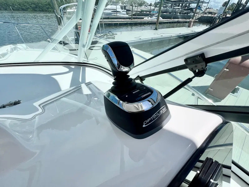 Slide: The Image of 2022 Stamas 326 Aegean boat control panel with Optimus joystick. - 15