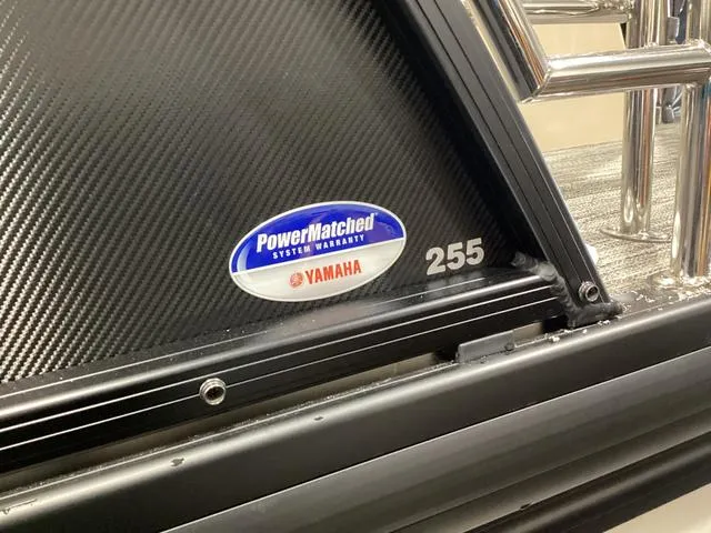 Slide: The Image of 2024 Godfrey Aqua Patio Entertainment 255 CBE with Yamaha PowerMatched warranty badge. - 4