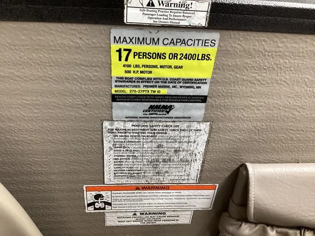 Slide: The Image of Premier Intrigue 275 RE Pontoon Boat 2010 - 35