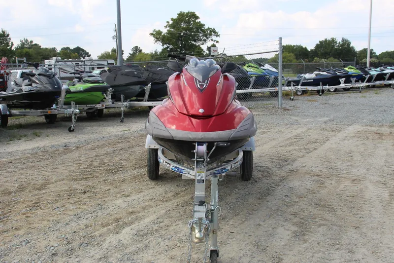Slide: The Image of 2011 Yamaha WaveRunner FZS in a storage lot, front view. - 14