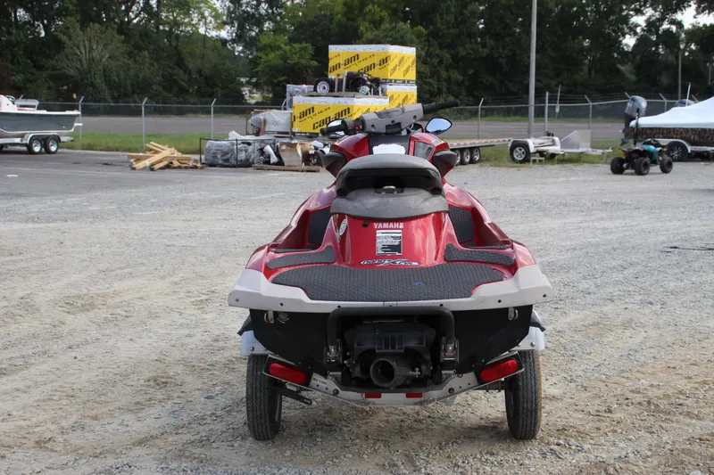 Slide: The Image of 2011 Yamaha WaveRunner FZS in a parking lot, rear view. - 4