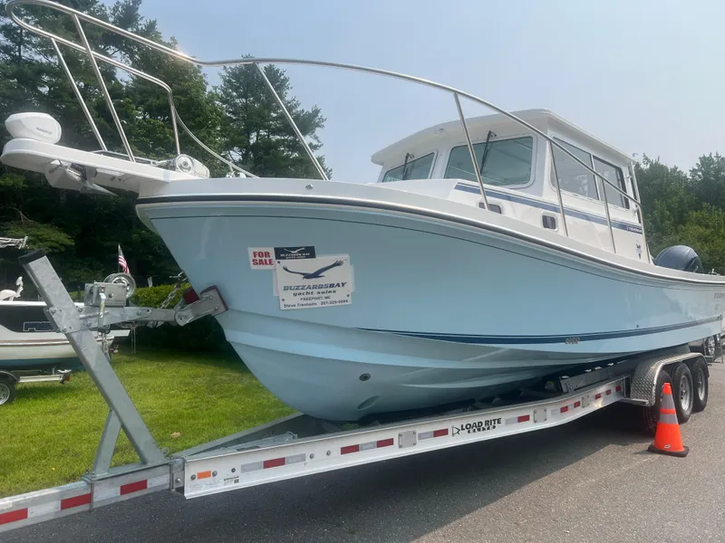 Slide: The Image of 2024 Steiger Craft 31 Fisherman boat on trailer, for sale. - 8