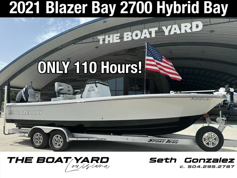 The Image of 2021 Blazer 2700 Hybrid Bay boat with trailer, only 110 hours, at The Boat Yard. - 1
