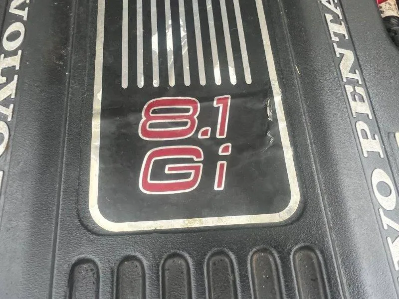 Slide: The Image of Volvo Penta 8.1 Gi engine cover on 2009 Chris-Craft Launch 25 Heritage Ed. - 30