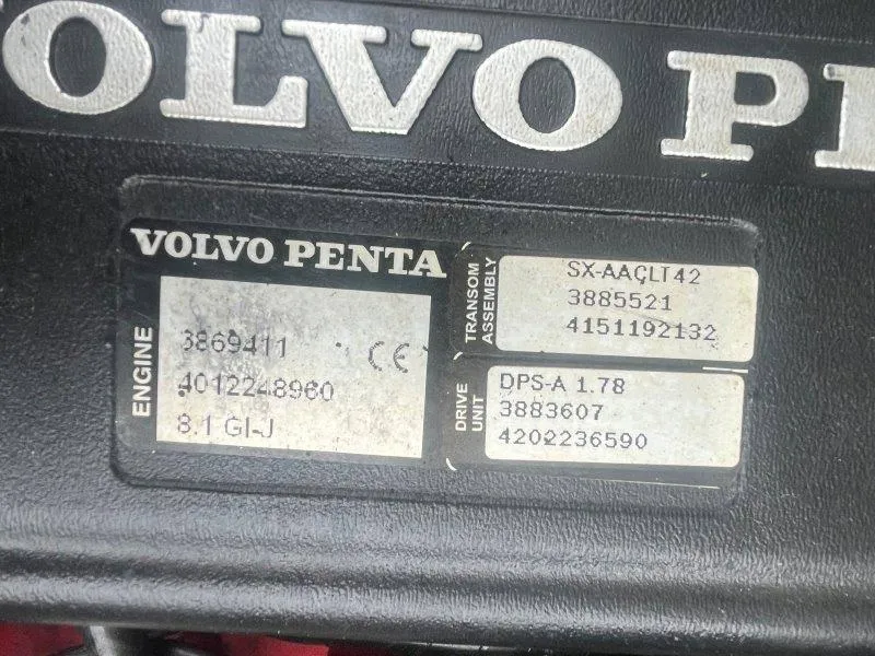 Slide: The Image of Volvo Penta engine label on 2009 Chris-Craft Launch 25 Heritage Edition boat. - 36