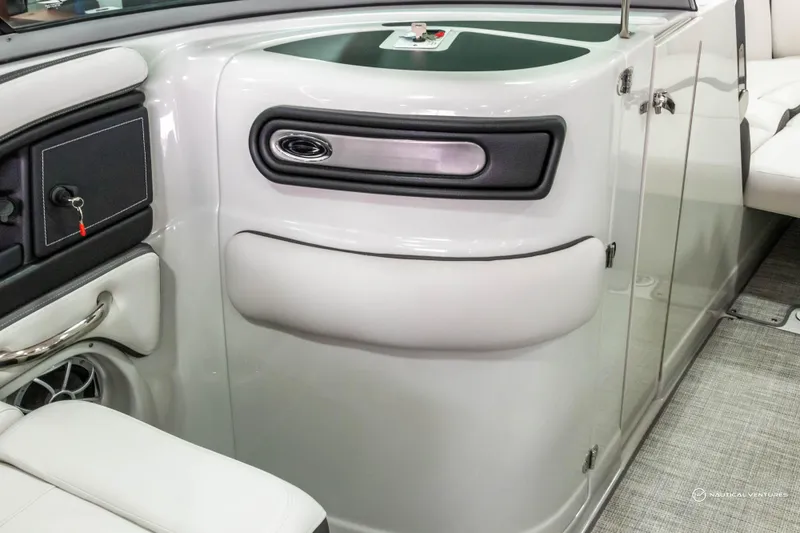 Slide: The Image of 2023 Crownline 260 XSS boat interior with sleek design and modern features. - 25