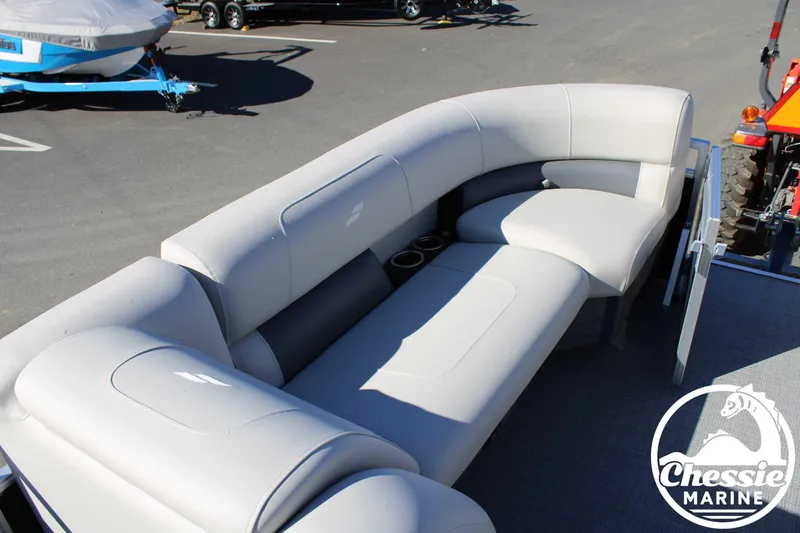 Slide: The Image of 2024 Starcraft Pontoon LX 22 R with spacious seating and modern design. - 9