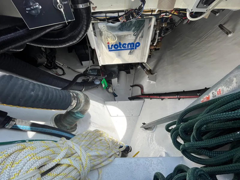 Slide: The Image of Engine room of a 2016 Alajuela 38 sailboat with Isotemp water heater. - 35