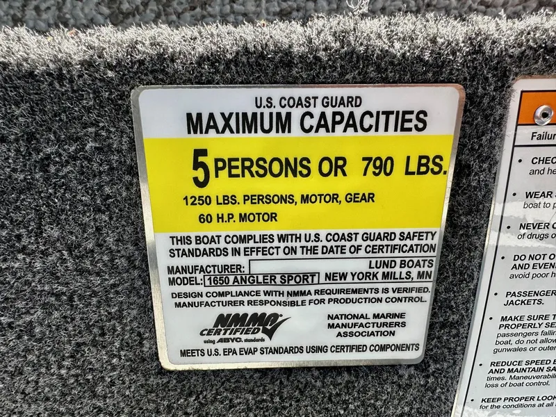 Slide: The Image of Lund 1650 Angler Sport with 60HP Mercury! 2025 - 13