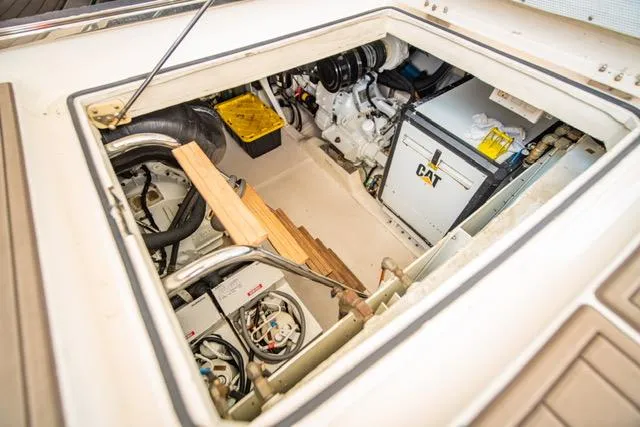 Slide: The Image of Engine room of 2005 Neptunus 62 Flybridge yacht with CAT machinery. - 38