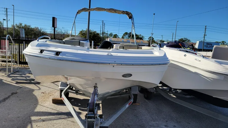 Slide: The Image of 2020 Hurricane SS 192 PROJECT boat on trailer in outdoor setting. - 8