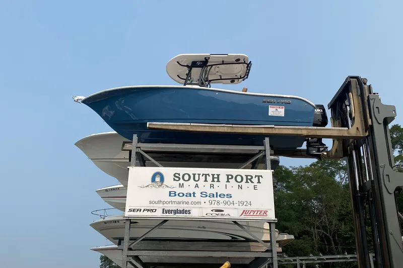 The Image of 2024 Sea Pro 242 Center Console boat at South Port Marine sales display. - 0
