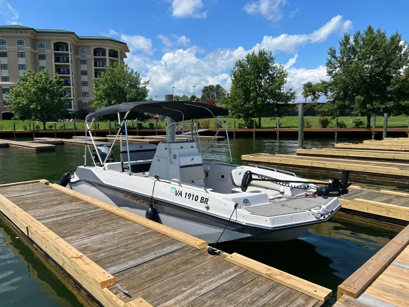 The Image of 2024 Starcraft SVX 211 OB CC boat docked on a sunny day. - 0