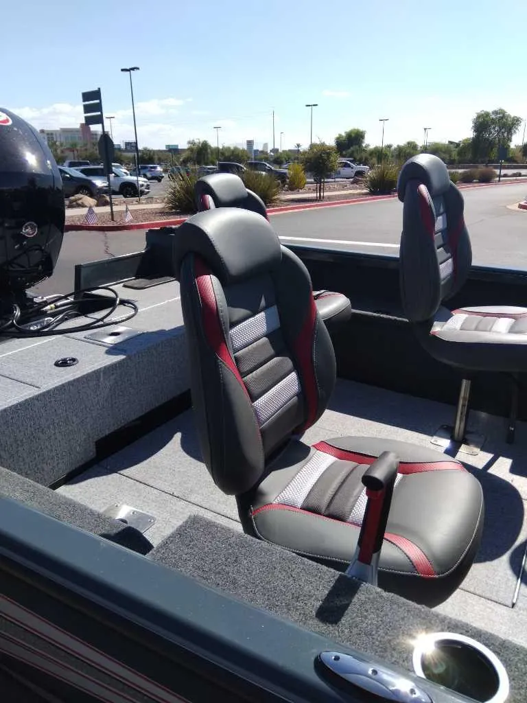 Slide: The Image of 2024 Ranger VS1782SC Angler boat interior with sleek seating design. - 4