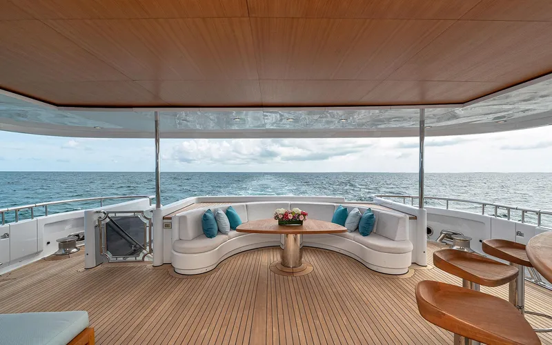 Slide: The Image of 165' Feadship 2000 (REVERIE) Main Deck Aft - 30
