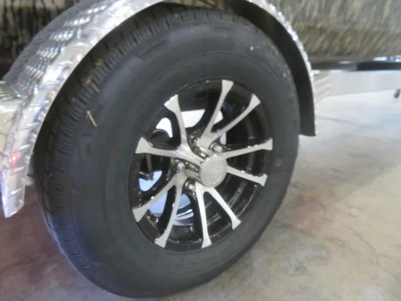 Slide: The Image of 2025 Thor LAKE HAMMER 1860 SIDE CONSOLE wheel with stylish black and silver rim. - 12