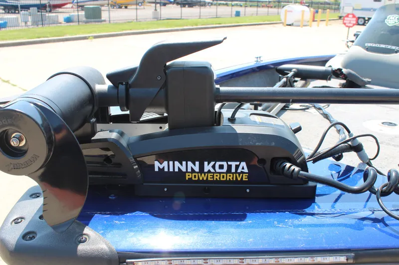 Slide: The Image of Minn Kota PowerDrive trolling motor on 2015 Tracker Pro Team 175 TF boat. - 12
