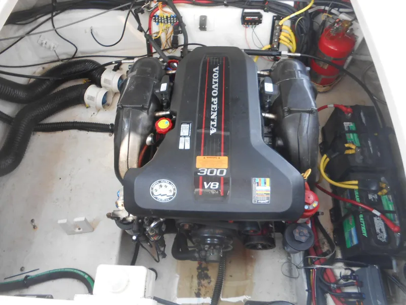 Slide: The Image of Engine compartment of 2014 Chaparral 270 Signature with Volvo Penta 300 V8 engine. - 24