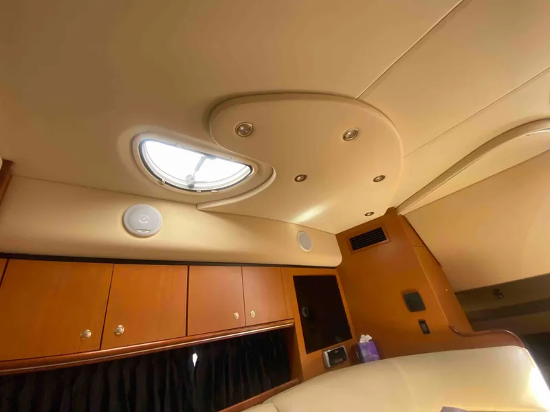 Slide: The Image of Stainless steel sink in 2004 Cruisers Yachts 340 Express kitchen area. - 46