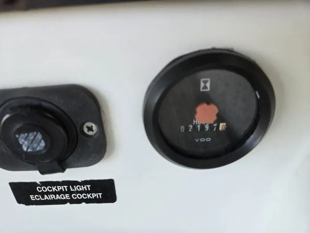 Slide: The Image of Close-up of Beneteau 42CC Oceanis Clipper 2003 cockpit light and hour meter. - 25